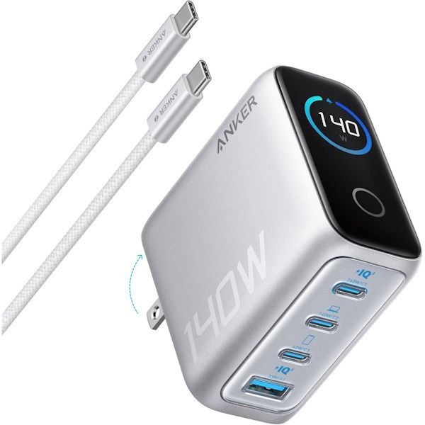 شارژر ۱۴۰ واتی انکر Anker Zolo 140W GaN 4 Port مدل B2697