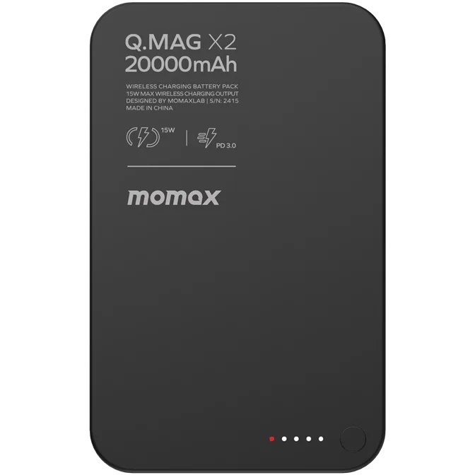 پاوربانک وایرلس شارژ20000 مومکس مدلQ.MAG X2 IP133