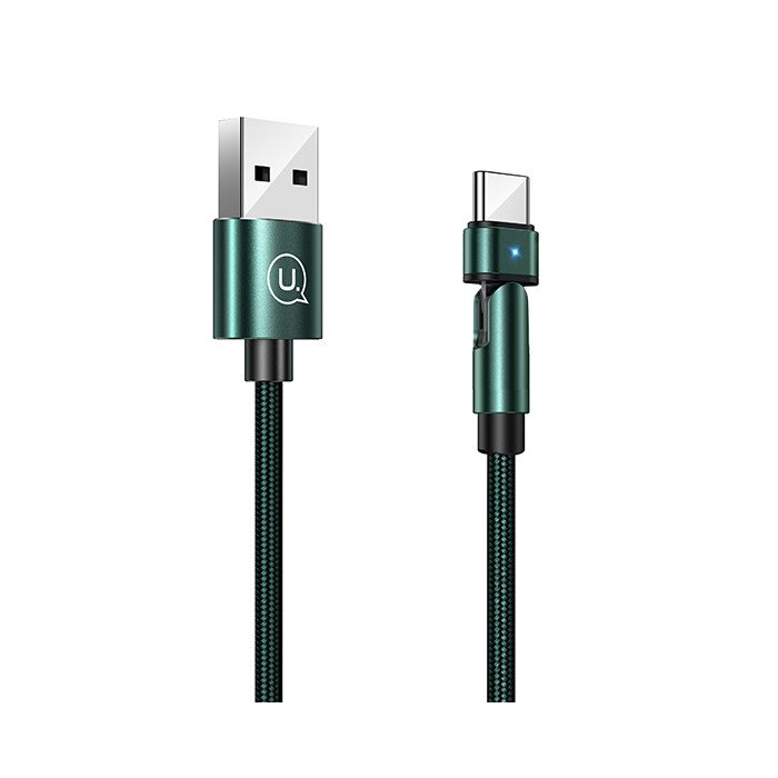 کابل شارژ قابل چرخشی تایپ سی یوسمز مدل US-SJ477 طول 1 متر