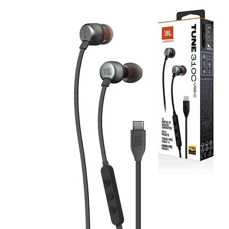 هندزفری سیم دار تایپ سی برند جی بی ال مدل JBL TUNE 310C USB-C